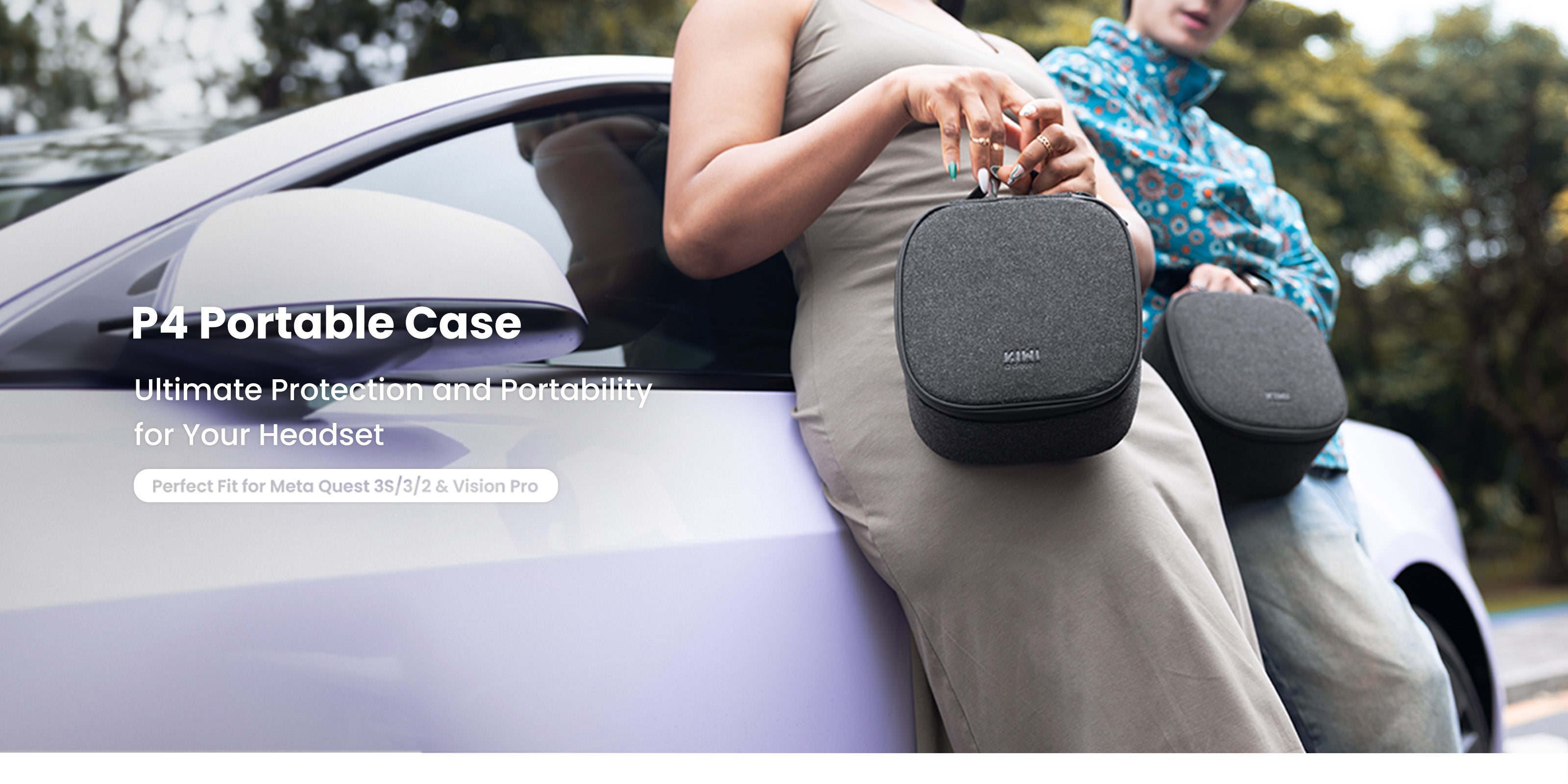 KIWI design P4 Portable Carrying Case for Meta Quest 3S 01