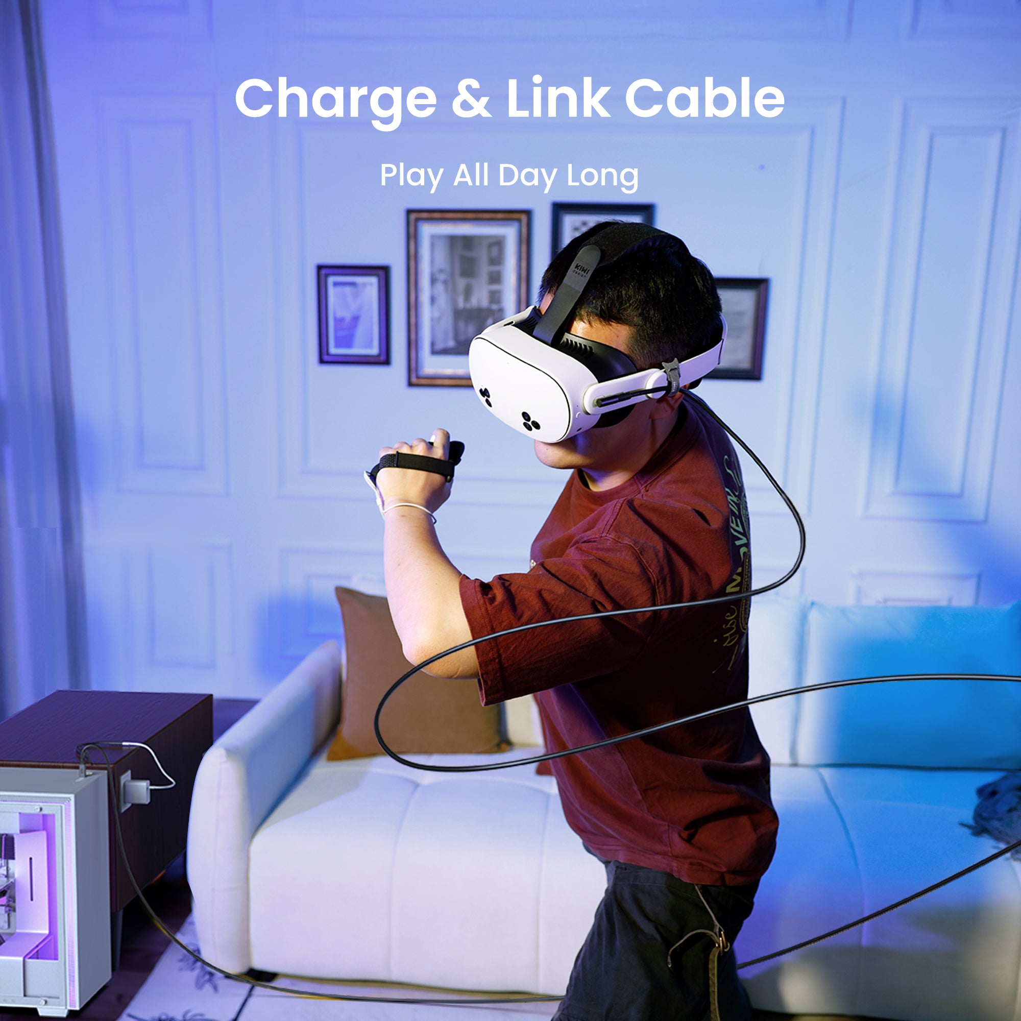 L1 Plus Link Cable with Charging 16FT-USB 3.0 to USB-C