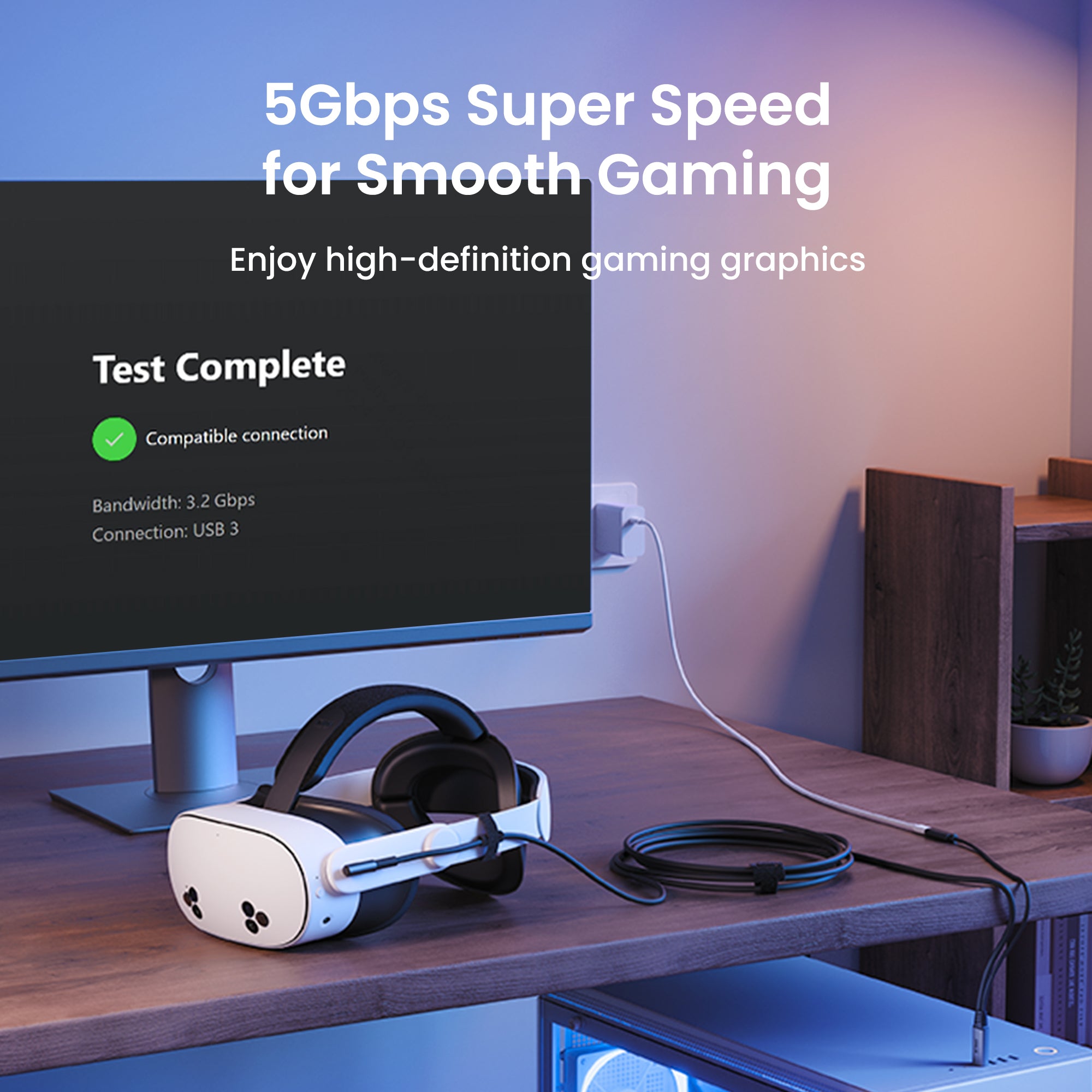 L1 Plus リンクケーブル（充電対応・16FT／USB 3.0 - USB-C）